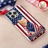 Custom Photo My Dog, Cat Loves America 1776-2026 Patriotic Phone Case HO82 901206