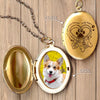 Custom Pet Photo A Big Piece Of My Heart Live In Heaven Memorial Locket Necklace LM32 893325