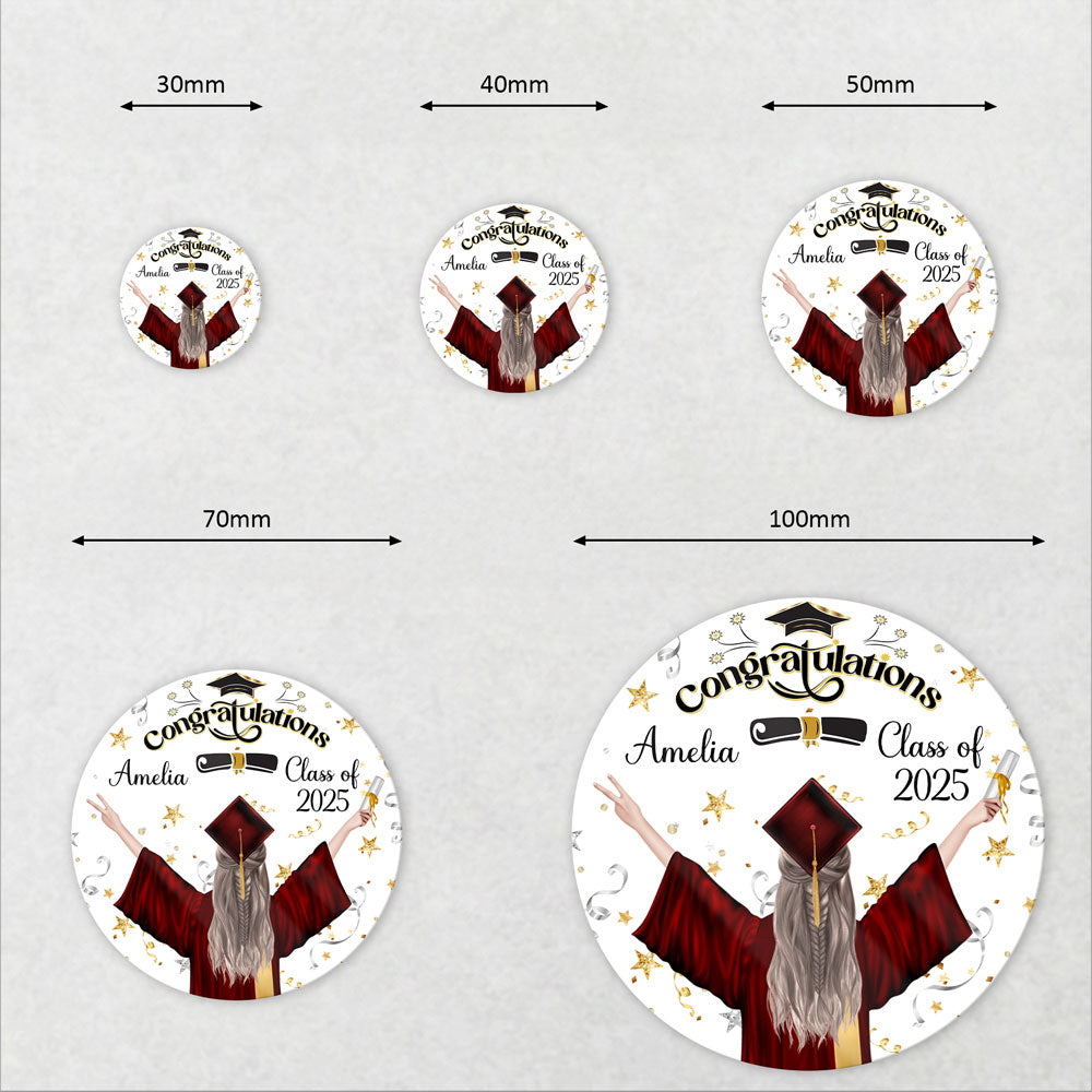 Personalized Congratulations Class of 2026 Roll Sticker TH10 898797