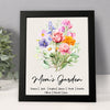 Personalized Mom's Garden Family Birth Flower Picture Frame Gift For Mom, Grandma, Family HA75 920694