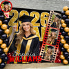 Custom Photo Class of 2026 Graduation Film Strip Glitter Backdrop, Personalized Party Decor LM32 899461