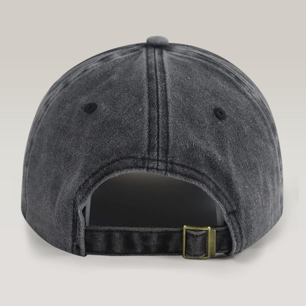 Custom Name America Proud Then And Now Washed Denim Baseball Cap CH07 910548