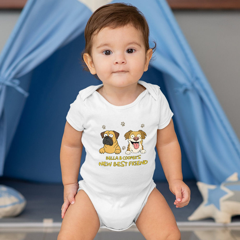 Baby New Best Friends Personalized Baby Onesie HA75 892198