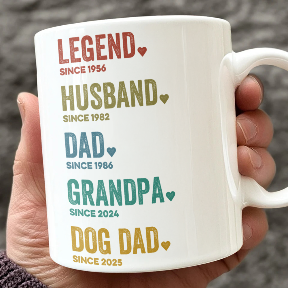 Legend, Husband, Dad, Grandpa Father's Day Gift Mug TH10 892643