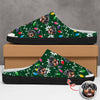 Custom Dog Faces Funny Christmas Lights Plush Slippers HO82 900156