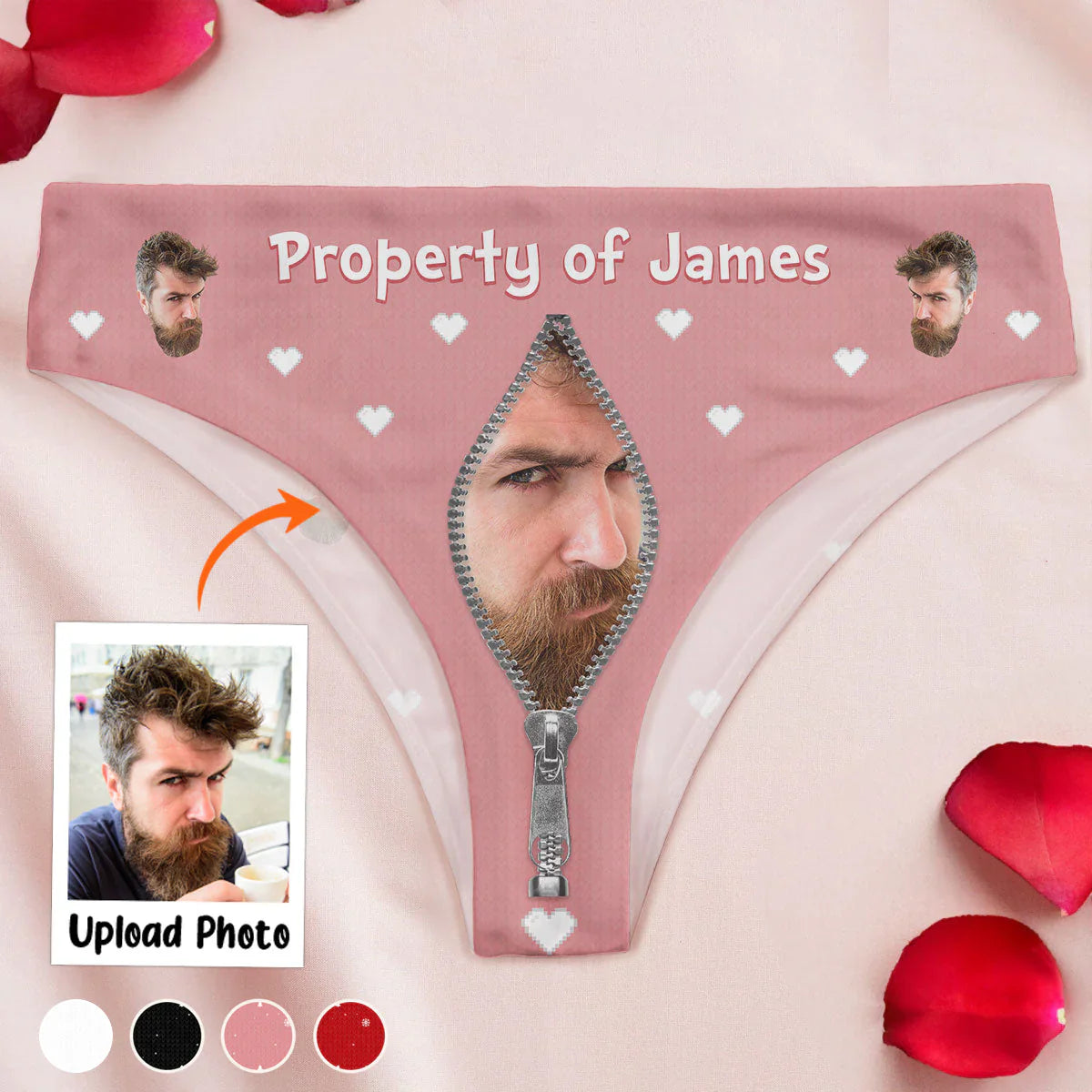 Property Of Anniversary Gift For Wife - Personalized Photo Women's Low-waisted Brief 642811