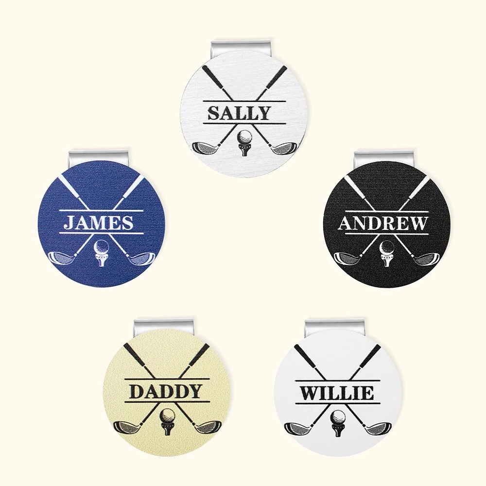 Personalised Golf Ball Marker Magnetic Hat Clip with Name Premium Golfer Accessories Gift for Golf Enthusiast HO82 900626