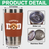 Custom Dog Photo Leather Tumbler TH10 894063