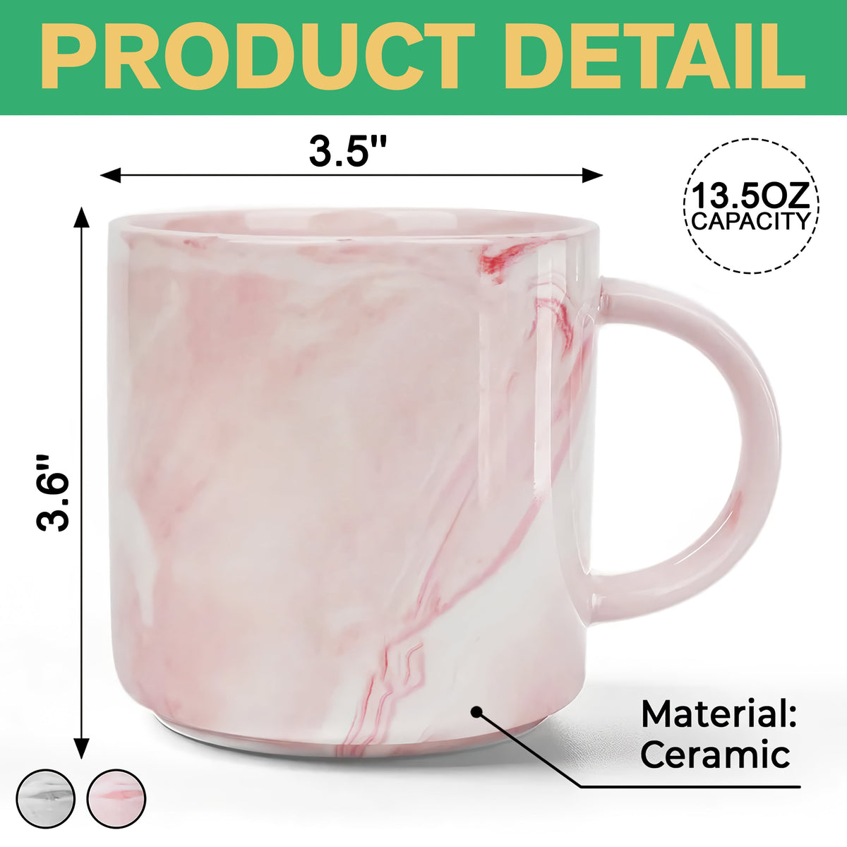Cat Mom Dog Mom Floral Personalized Marble Mug CH07 895532