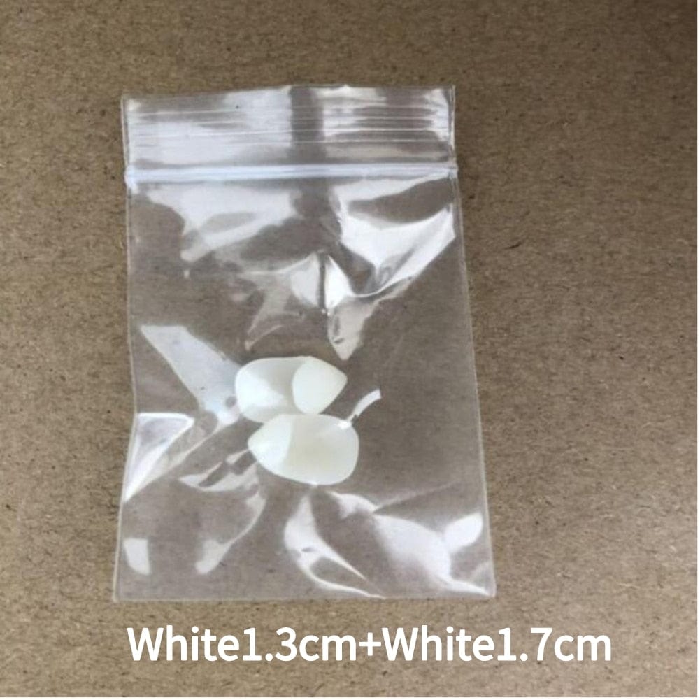 GeckoCustom 1 Pair Vampire Teeth Fangs Dentures Props Halloween Costume Props False Teeth Solid Glue Denture Adhesive Halloween Party Decor 2pcs 1