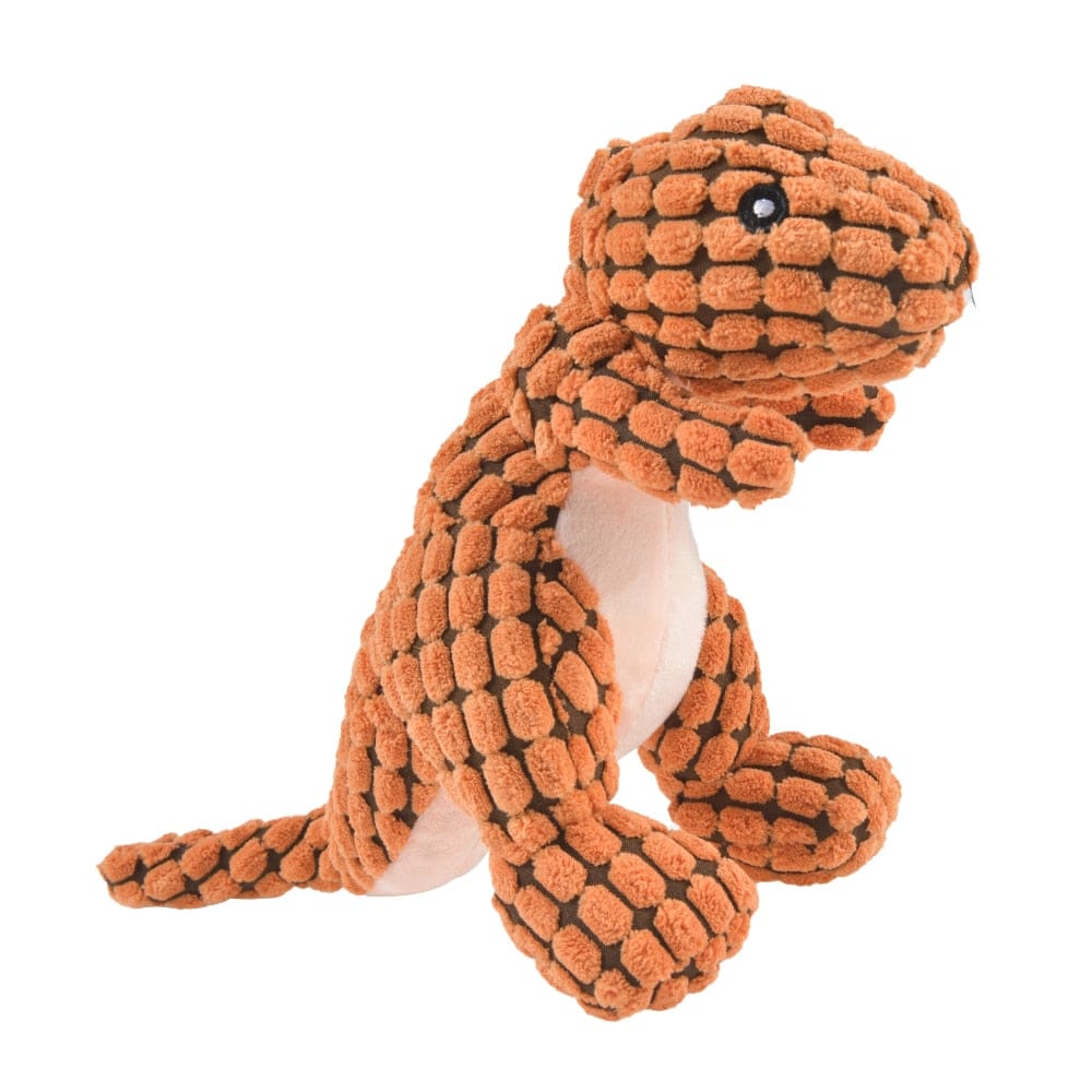 GeckoCustom 1PC Cats and Dogs Pet Plush Dinosaur Toys Interactive Dog Chew Toys Plush Stuffing Pet Supplies A / 25X9CM / CN