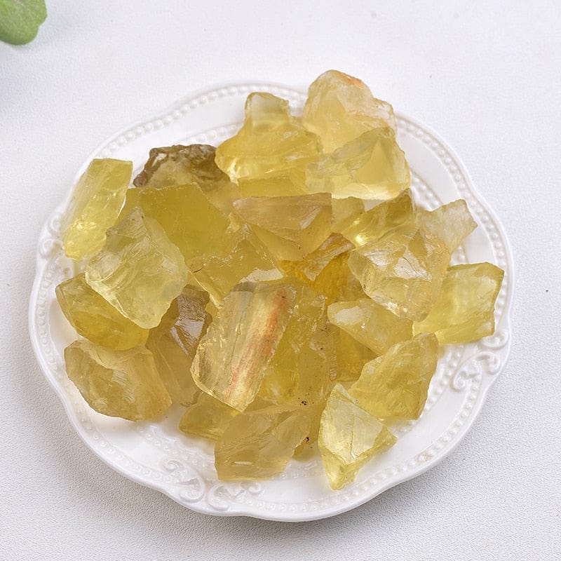 GeckoCustom 1PC Natural Crystal Quartz Minerals Specimen Amethyst Rose quartz Irregular Shape Rough Rock Stone Reiki Healing Home Decoration citrine / 50g