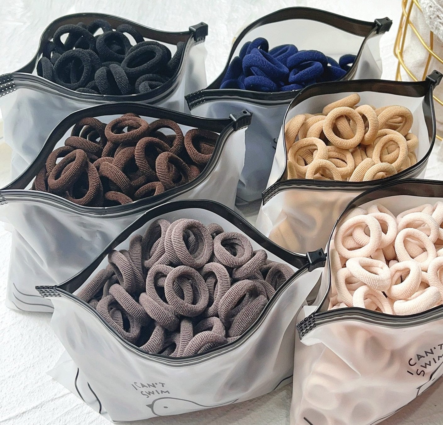 GeckoCustom 20/50pcs Kids Elastic Hair Bands Girls Sweets Scrunchie Rubber Band for Children Hair Ties Clips Headband Baby Hair Accessories