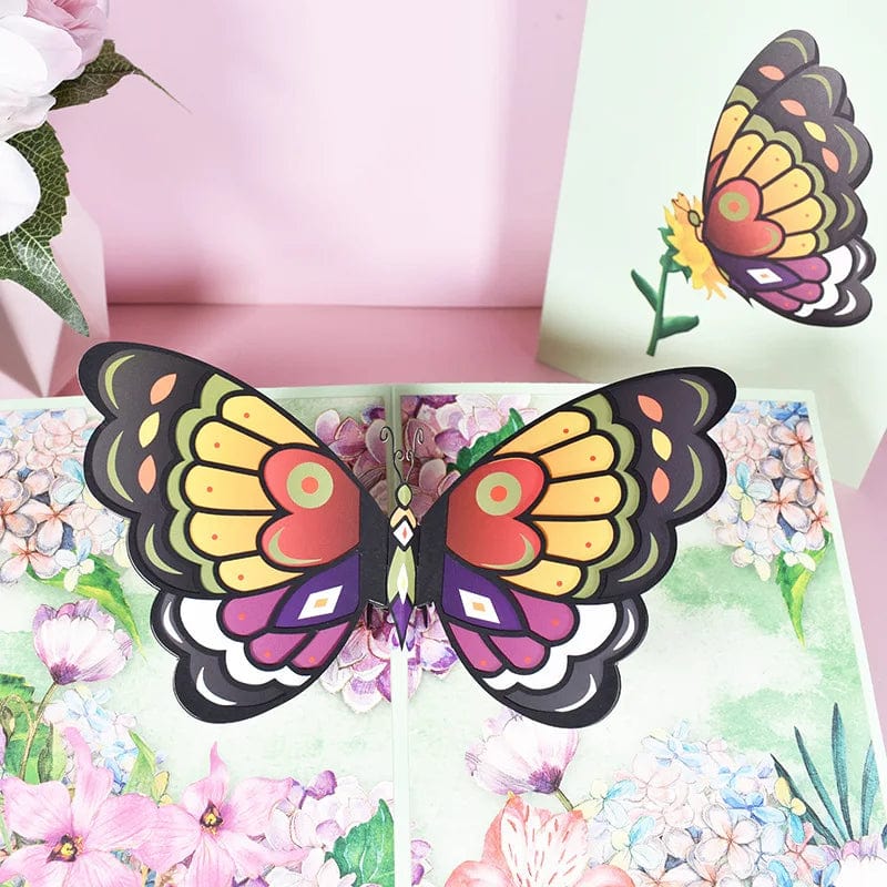 GeckoCustom 3D Pop UP Greeting Cards For Gifts Big Butterfly