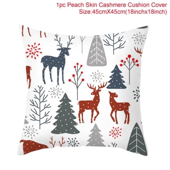 GeckoCustom 45cm Christmas Cushion Cover Navidad Merry Christmas Decorations For Home 2023 Xmas Noel Cristmas Ornaments New Year Gifts 2024 31-181