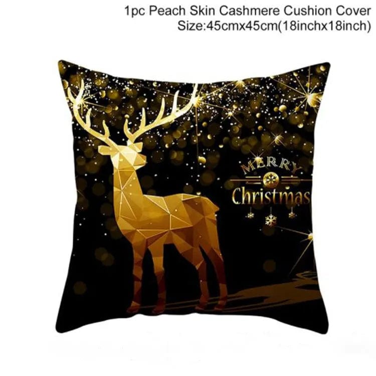 GeckoCustom 45cm Christmas Cushion Cover Navidad Merry Christmas Decorations For Home 2023 Xmas Noel Cristmas Ornaments New Year Gifts 2024 114-248