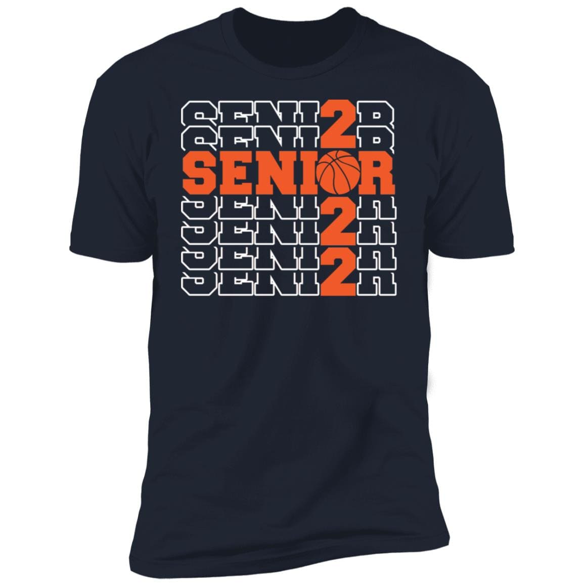 GeckoCustom #680205 Senior 2022 Basketball Sweatshirt Premium Tee / Midnight Navy / X-Small