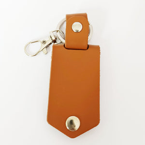 GeckoCustom A Good Day Is When Everybody Gets To Go Home Family Vintage Leather Photo Keychain C255
