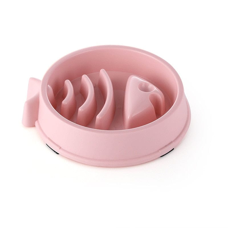 GeckoCustom Anti-choking And Non-slip Cat Dog Slow Food Bowl