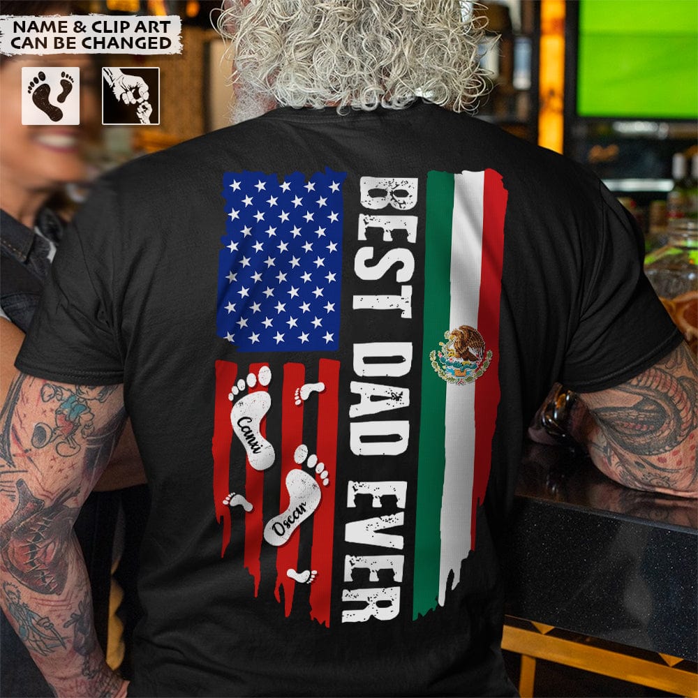 GeckoCustom Best Dad Ever Custom Step Or Punch Family Shirt, HN590