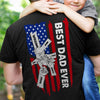 GeckoCustom Best Dad Ever Father's Day Back Shirt Personalized Gift N304 890785