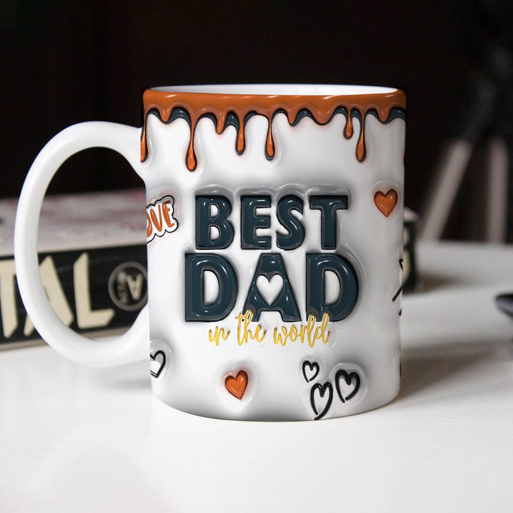 GeckoCustom Best Dad In The World Father's Day 3D Mug Personalized Gift TH10 890939