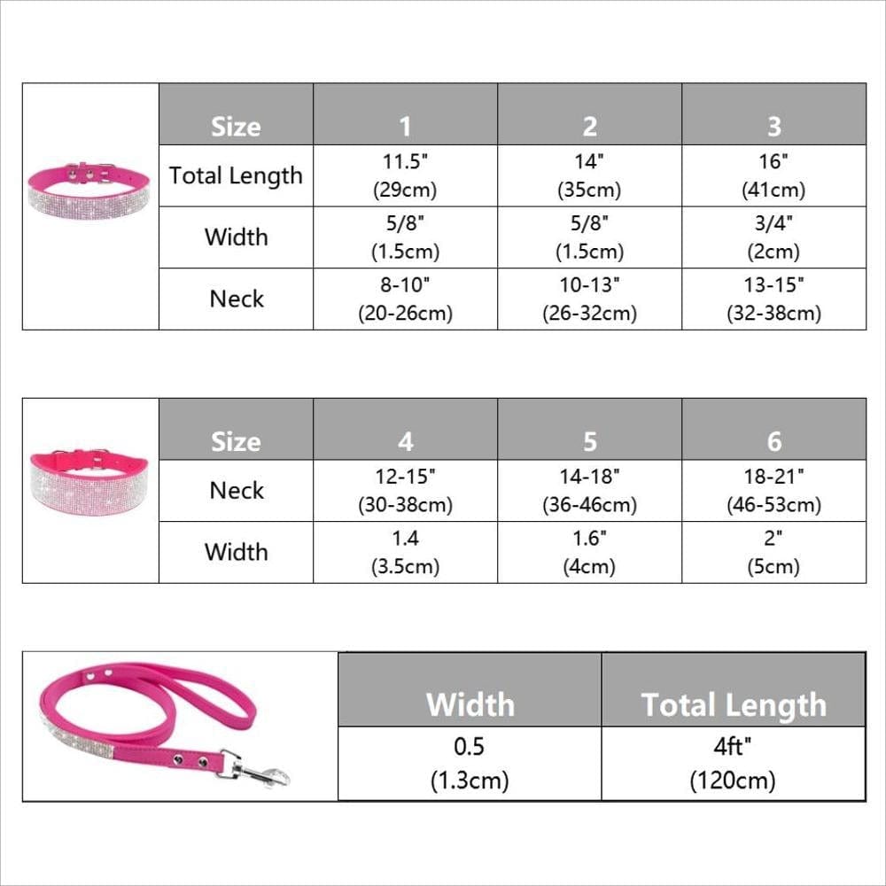 GeckoCustom Bling Rhinestone Dog Cat Collars Leather Pet Puppy Kitten Collar Walk Leash Lead For Small Medium Dogs Cats Chihuahua Pug Yorkie