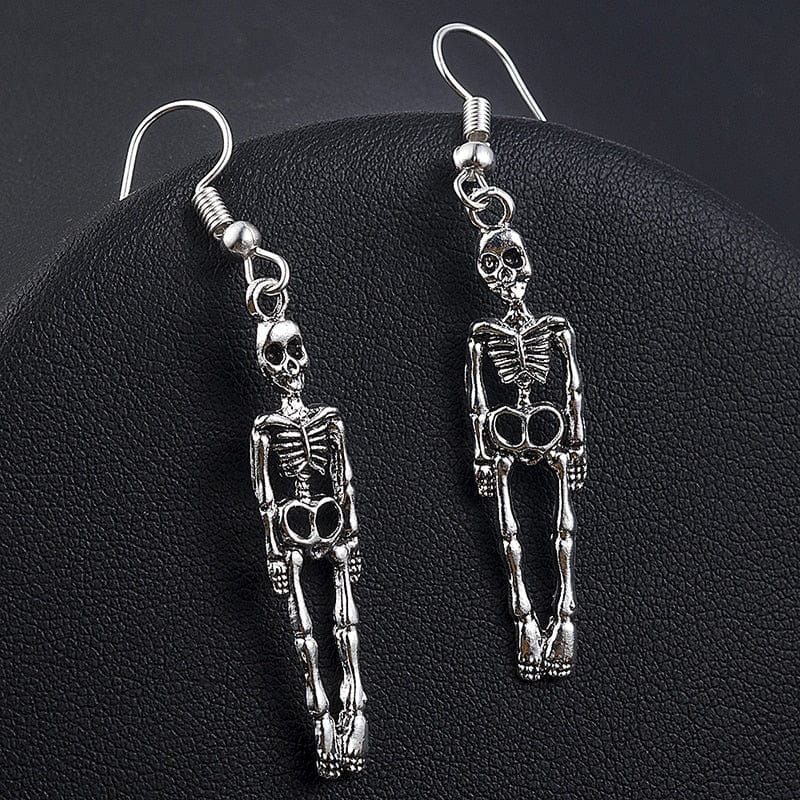 GeckoCustom BTWGL Halloween Vintage Skeleton Skull Dangle Earrings for Women Jewelry Party Gifts Aretes De Mujer Modernos 2023