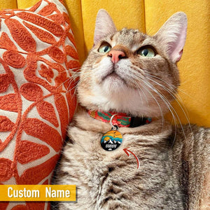 GeckoCustom Camping Dog Acrylic ID tag, Camping Dog Tag  HN590