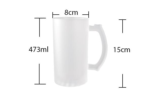 GeckoCustom Camping Frosted Glass Beer Mug HN590