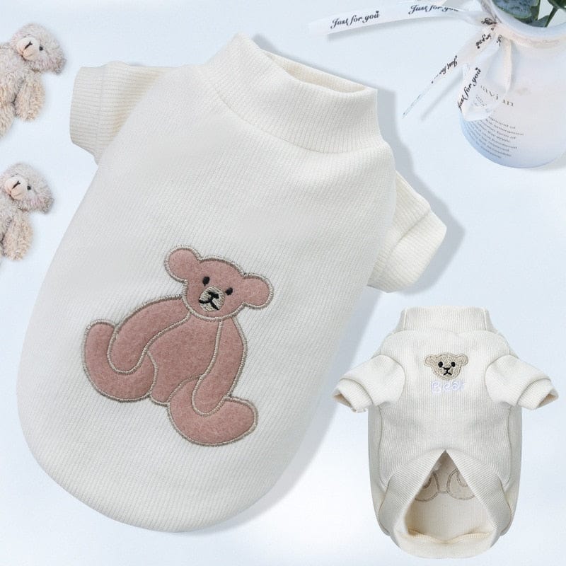 GeckoCustom Cartoon Bear Dog Hoodies Cute Cotton Pet Dogs Clothes For Puppy Small Medium Dogs Sweatshirt Jacket French Bulldog Chihuahua 6 / XS