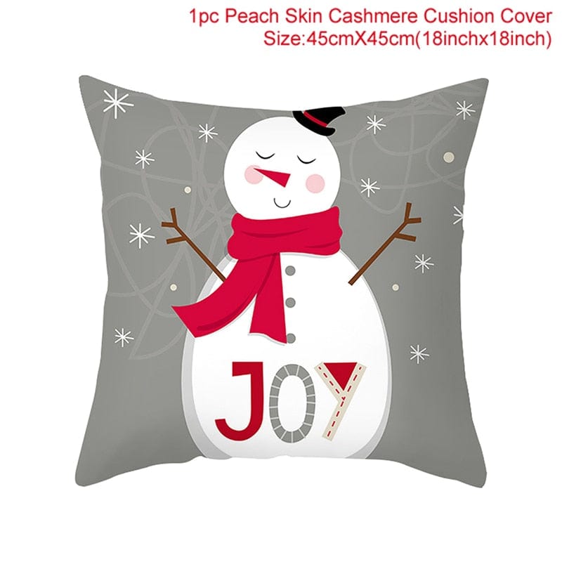 GeckoCustom Christmas Cushion Cover 45*45 Pillowcase Sofa Cushion Pillow Cases Cotton Pillow Covers Home Decoration 2023 Xmas Decor for Home 13
