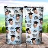 GeckoCustom Class Of 2024 Graduation Tumbler, Custom Face Tumbler HN590 20 oz