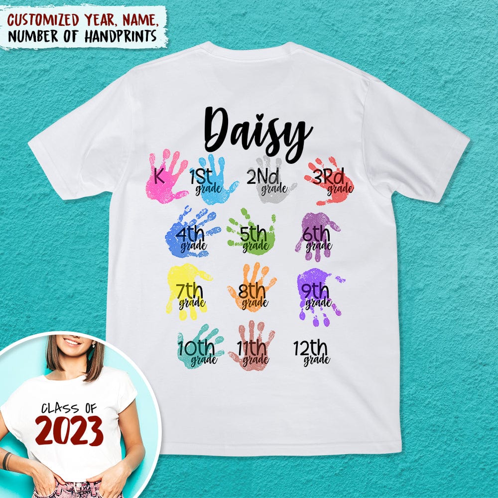 GeckoCustom Class Of Hand Print Graduation Shirt, N369 HN590