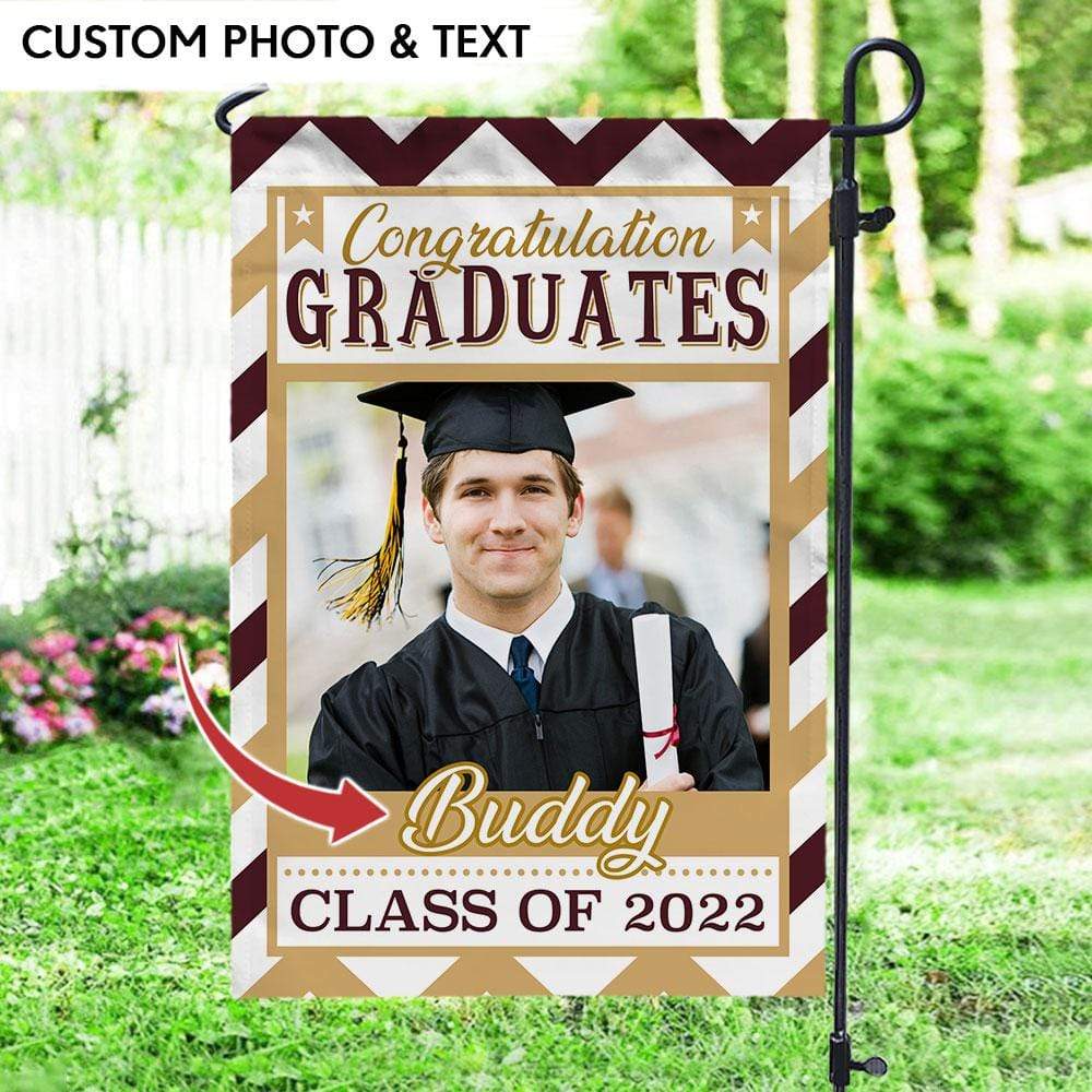 GeckoCustom Congratulation Graduation Garden Flag HN590