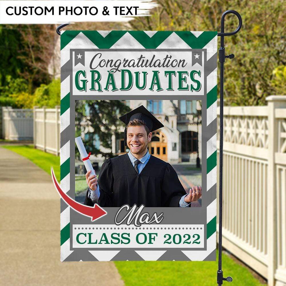 GeckoCustom Congratulation Graduation Garden Flag HN590