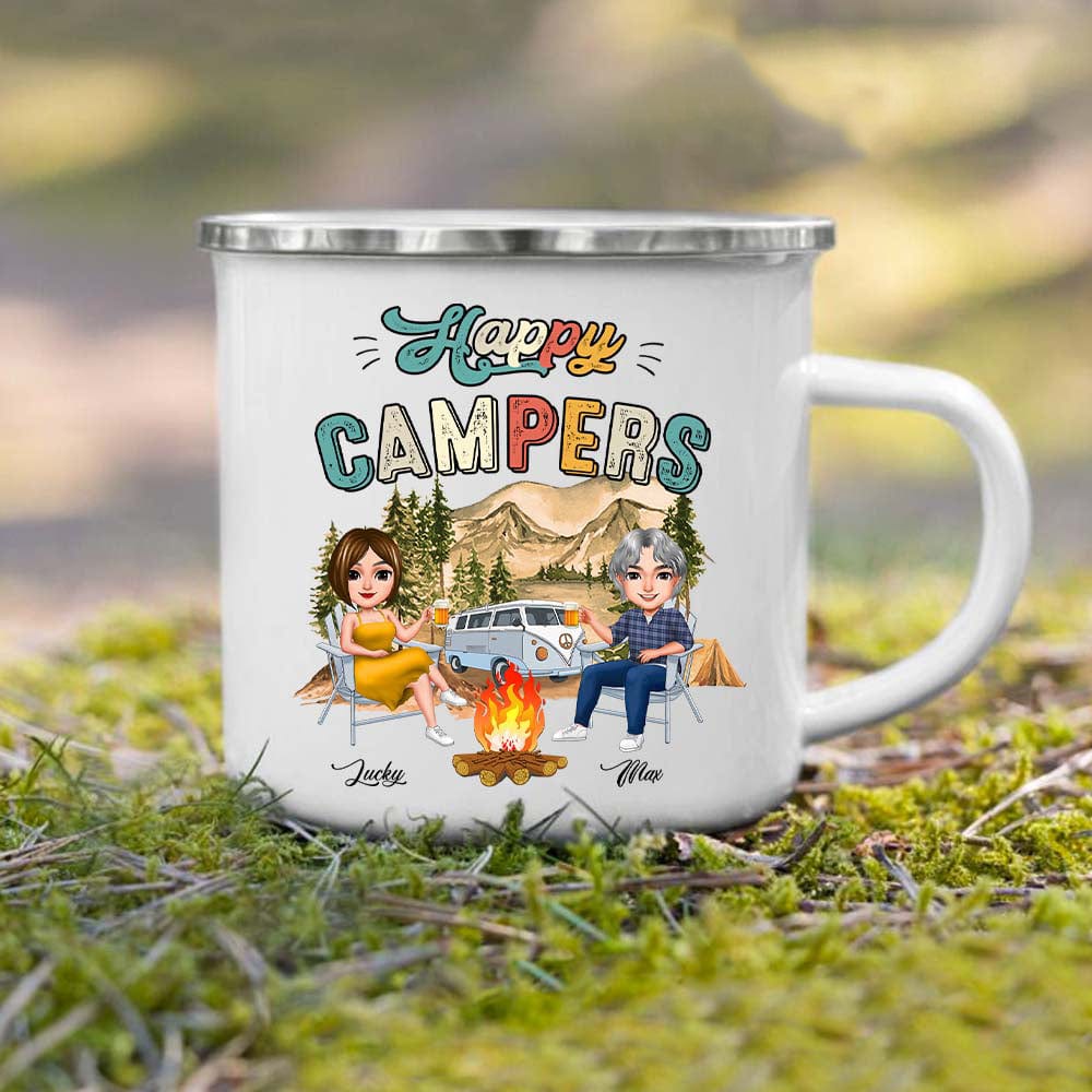 GeckoCustom Copy of Always Take The Scenic Route Camping Mug, Campfire Mug N304 HN590 12oz