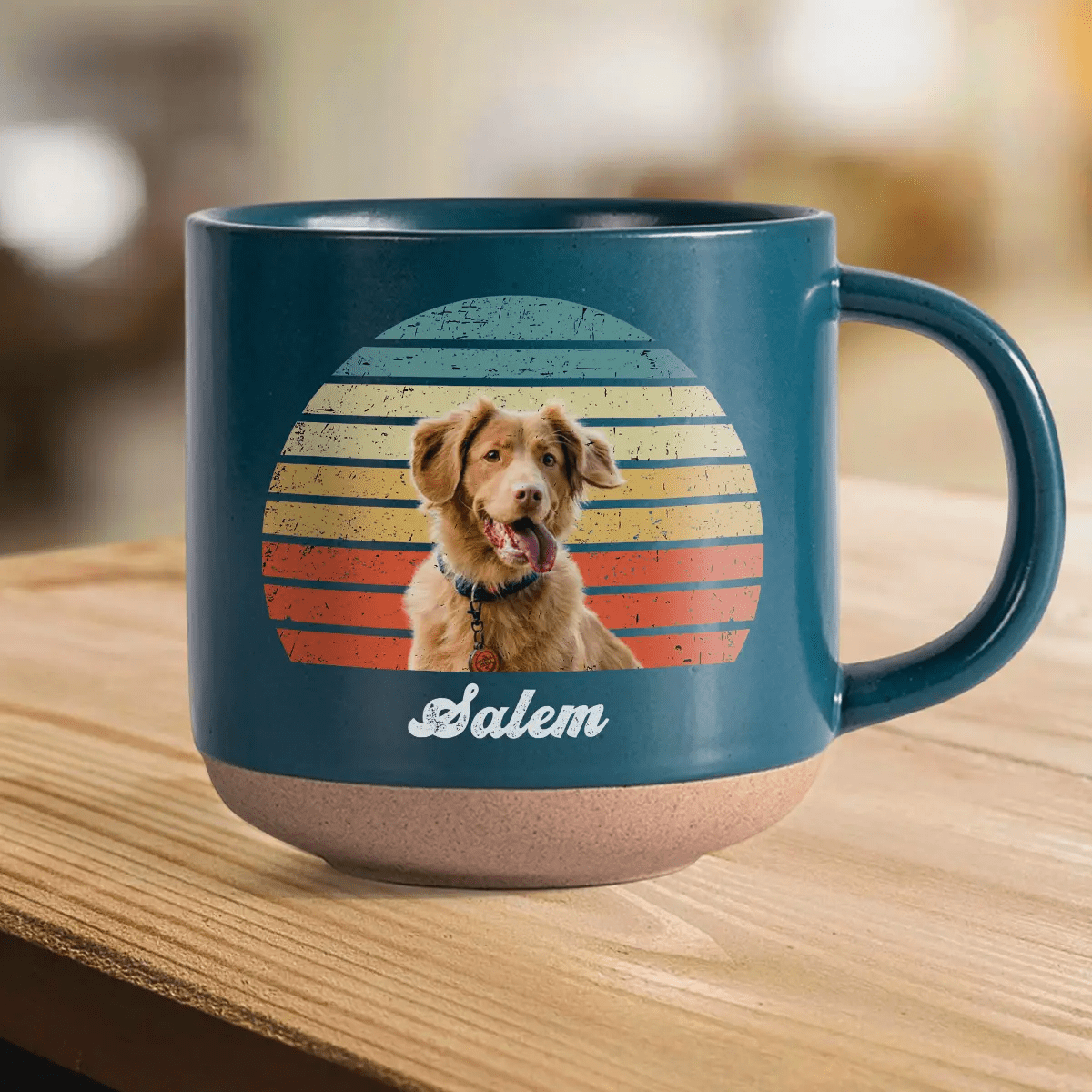 GeckoCustom Custom Dog Cat Photo Retro Pottery Mug TH10 892099 12oz