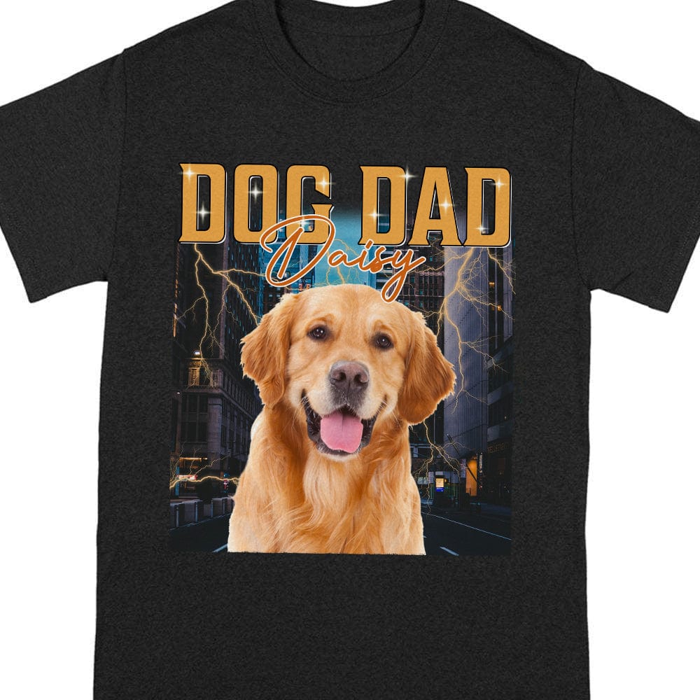 GeckoCustom Custom Dog Photo Vintage Portrait Shirt TA29 889681