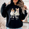 GeckoCustom Custom Face Cute Dog Dark Shirt Gift For Dog Lovers HA75 891810 Pullover Hoodie / Black Colour / S