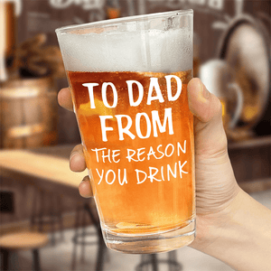 GeckoCustom Custom Face Photo From The Reasons You Drink Beer Glass DM01 890985 16oz