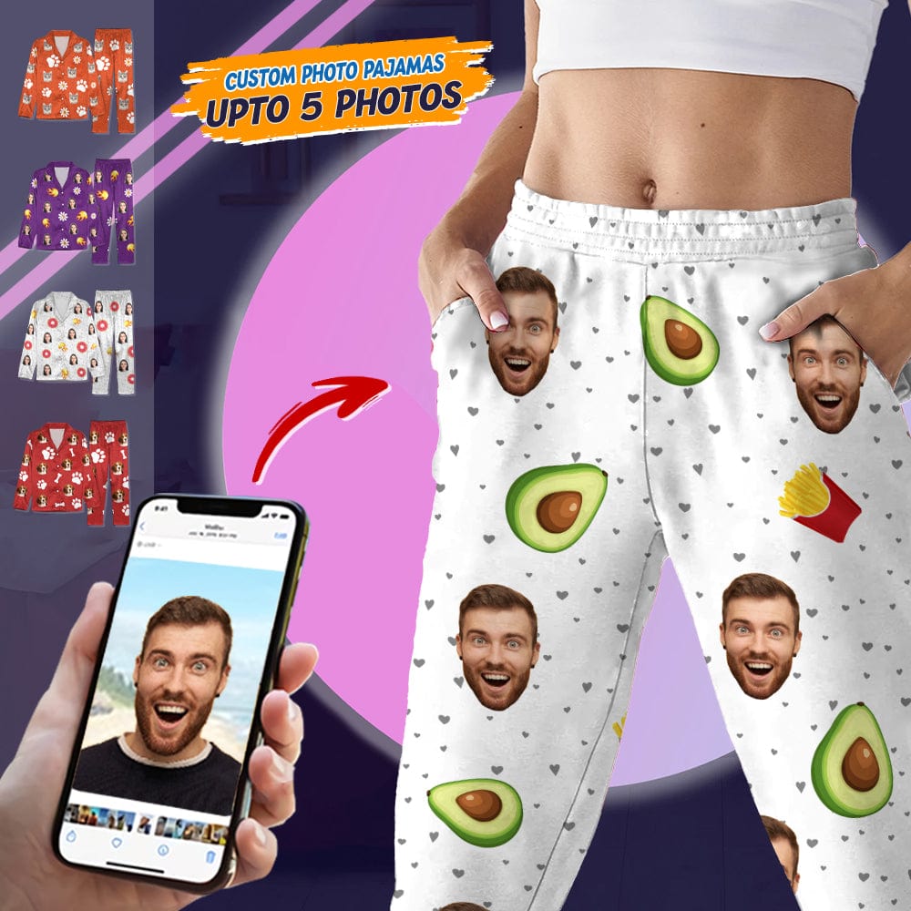 GeckoCustom Custom Face Photo With Accessories Pajamas T368 HN590