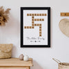 GeckoCustom Custom Name And Family Name Crosswords Puzzle Picture Frame TH10 892067