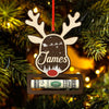 GeckoCustom Custom Name Christmas Reindeer Wood Money Holder Ornament HO82 893300 4"x4"