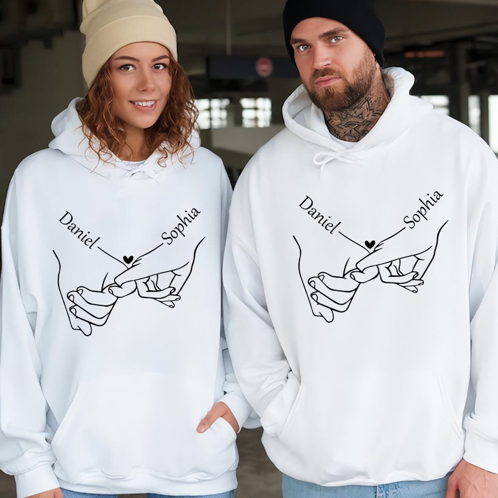 GeckoCustom Custom Name For Couple Holding Hand Valentine Shirt TH10 892225
