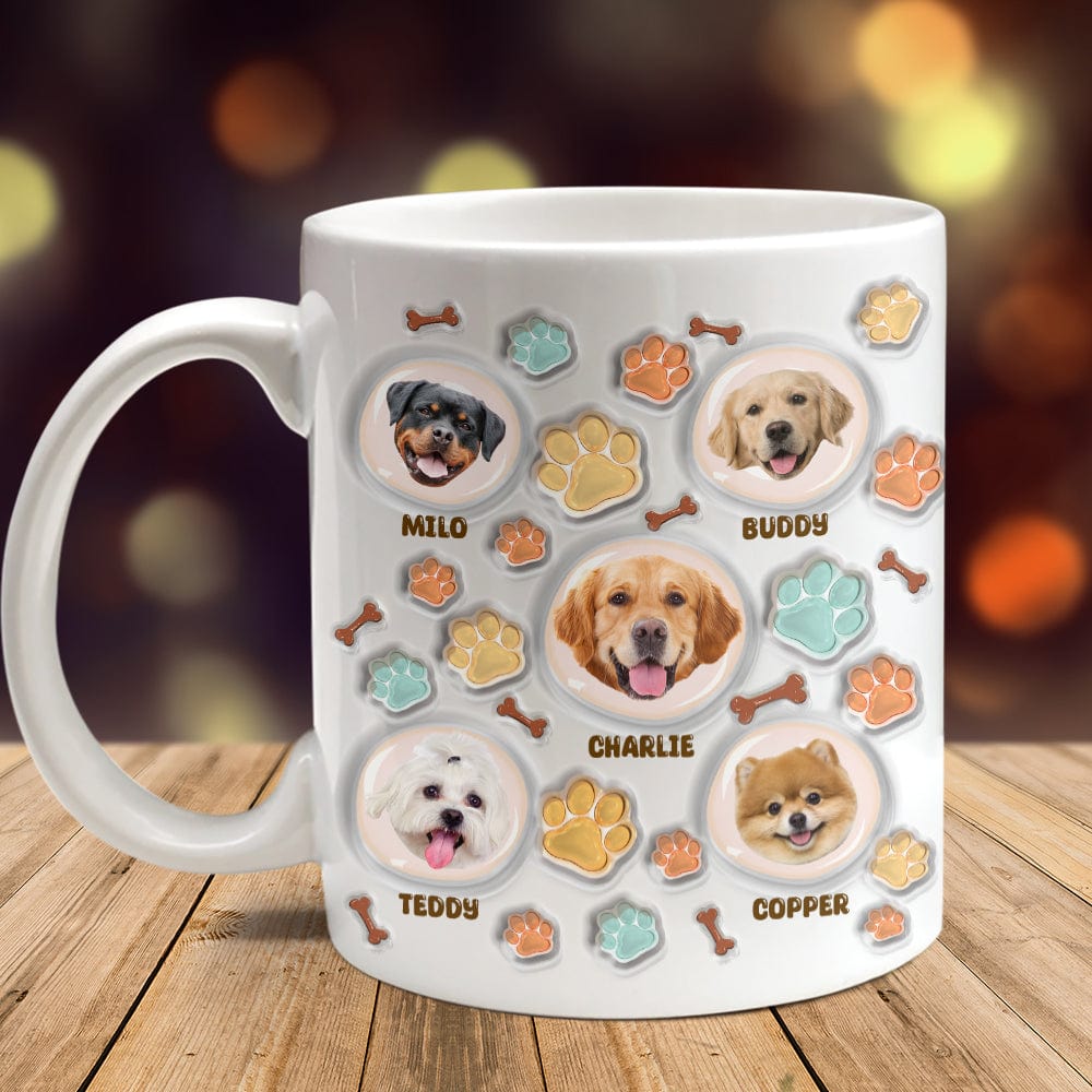 GeckoCustom Custom Photo 3D Inflated Effect Paw Mug N304 890147