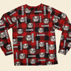 GeckoCustom Custom Photo And Name With Buffalo Plaid Pattern Dog Pajamas Set N304 889776