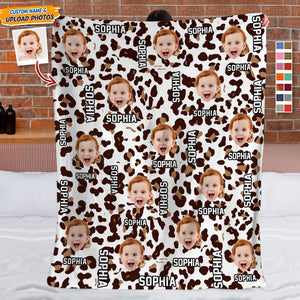 GeckoCustom Custom Photo And Text With Accessories Pattern Blanket TA29 888791