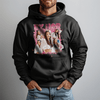 GeckoCustom Custom Photo By Him/Her Vintage Style Couple Dark Shirt Valentine Gift HO82 893402 Pullover Hoodie / Black Colour / S