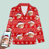 GeckoCustom Custom Photo Christmas Cat Pajamas N304 HN590 For Adult / Only Shirt / XS